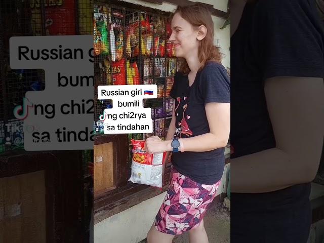 Russian girl  bumili ng chi2rya sa tindahan #shorts #tiktok #pusongpinoy #philippines