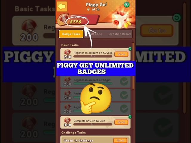 Piggypiggy get unlimited coins  || Pgc Airdrop update || piggy withdrawal