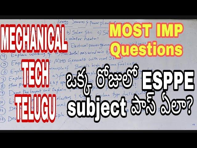 How to pass easily ESPPE subject