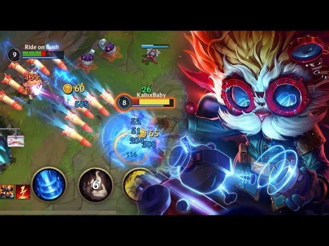 Wild Rift Heimerdinger Gameplay (New Champion) Build & Runes