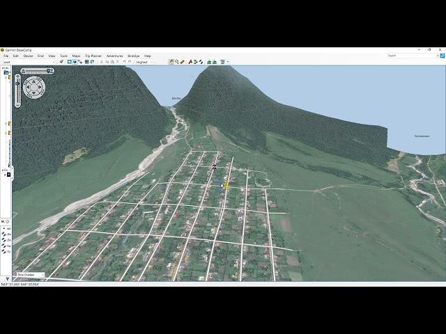 north Osetiya garmin 3D sattelite map