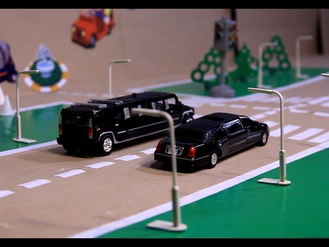 Toy Cars Race on the Toy City Video for Kids