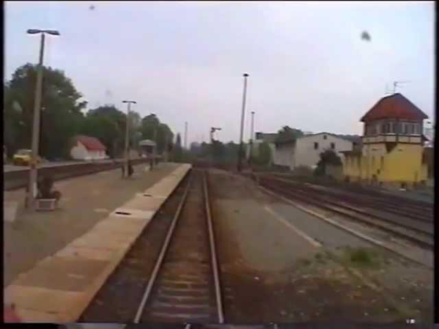 Führerstandsmitfahrt Erfurt - Gotha Kurve - Leinefelde 1994