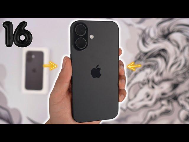 iPhone 16 Black Unboxing & Setup