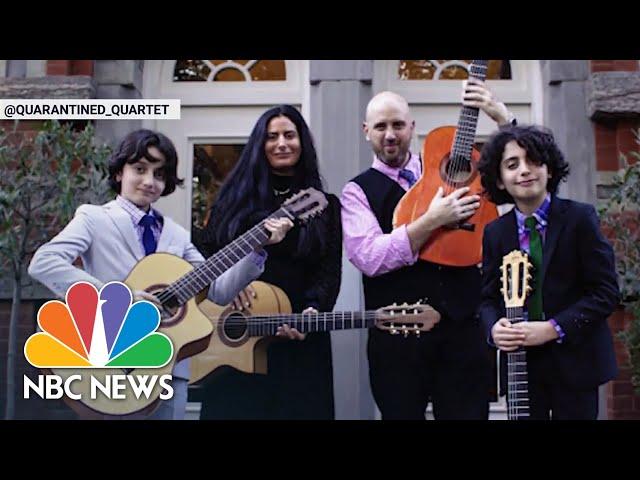 Musical family forms 'Quarantined Quartet'