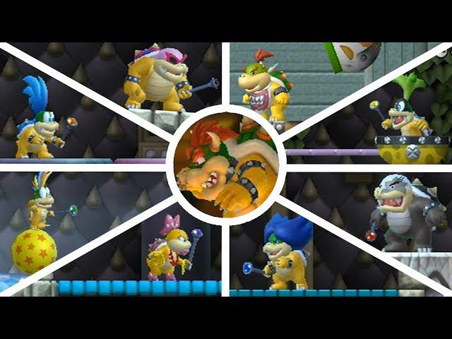 New Super Mario Bros. Wii - All Bosses