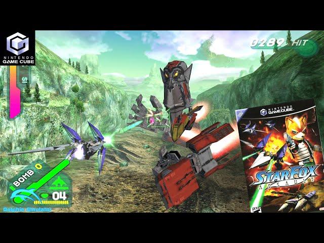 Star Fox: Assault (2005) Nintendo GameCube Gameplay in HD (Dolphin)