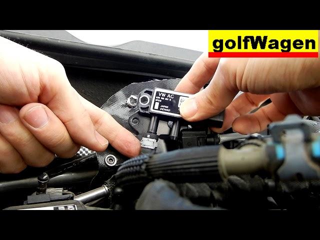 VW Golf 7 DPF differential pressure sensor removal