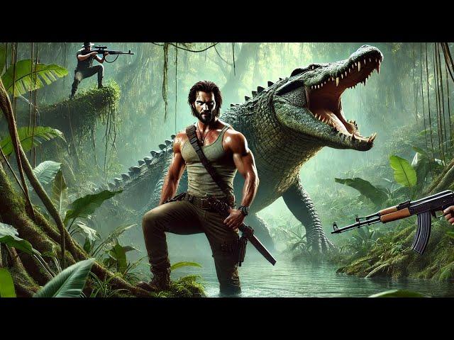 JUNGLE ACTION MOVIE: Giant Killer Crocodile Unleashes Terror in the Swamps – Hollywood Film