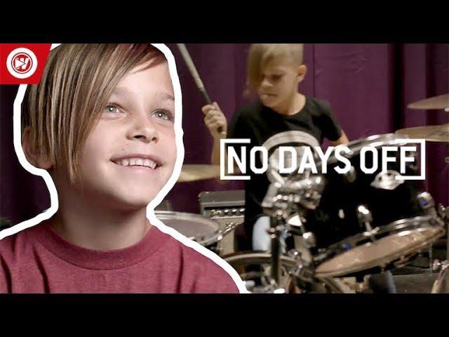 7-Year-Old Is STUNNING On The Drums | No Days Off