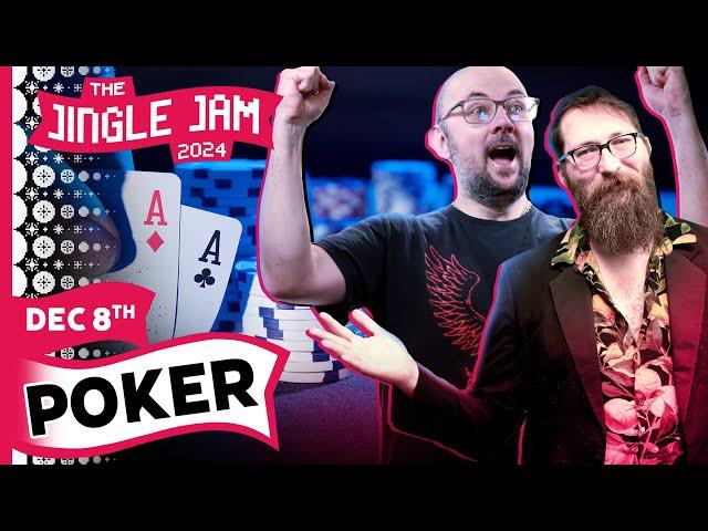 Poker: Tom & Pyrion | Jingle Jam 2024 Day 8