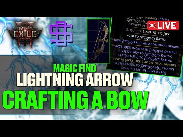 Path of Exile 2 | Magic Find Lightning Arrow | Bow Craft!
