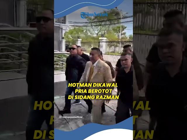 Pengacara Kondang Hotman Paris Dikawal 8 Bodyguard saat Menjadi Saksi Kasus Pencemaran Nama Baik