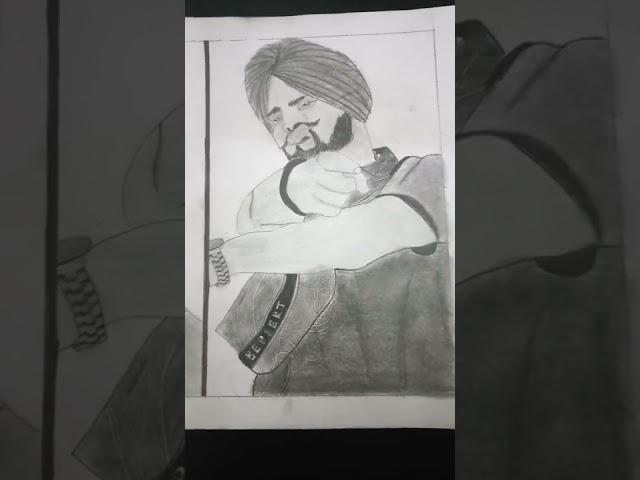 Sidhu Moose Wala Drawing |A tribute To Sidhu Moose Wala R.I.P.|Legend| #sidhumoosewala