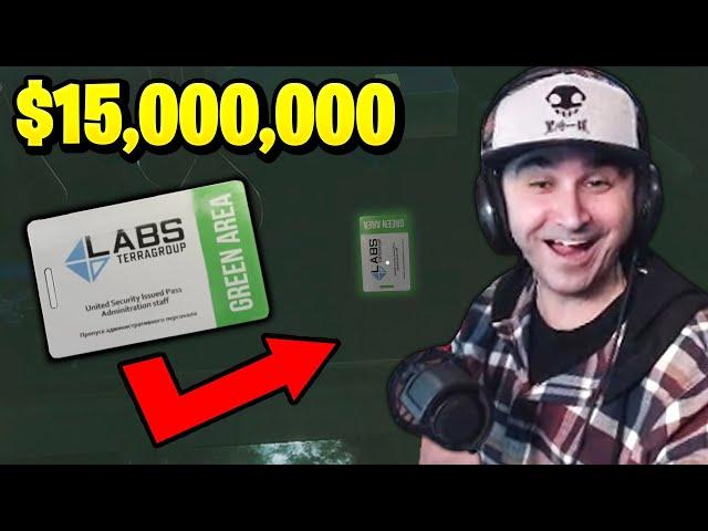 Summit1g finds RARE GREEN KEYCARD worth 15 Million in Escape from Tarkov!