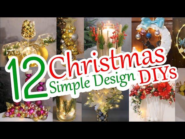 12 Simple DIY Christmas Decoration Ideas You Can Make at Home | 2024