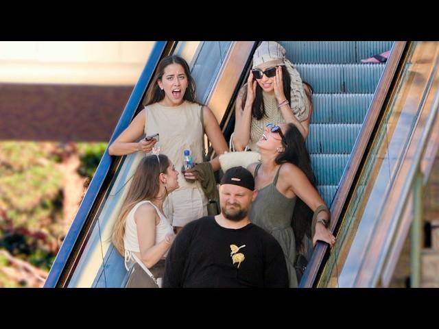 Funny FART Prank on the Escalator! That One's Gonna ITCH!!