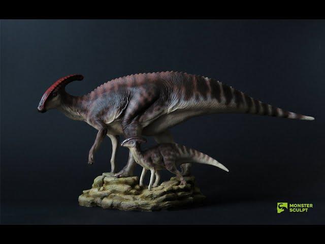 Лепка динозавра / Паразауралоф / Parasaurolophus