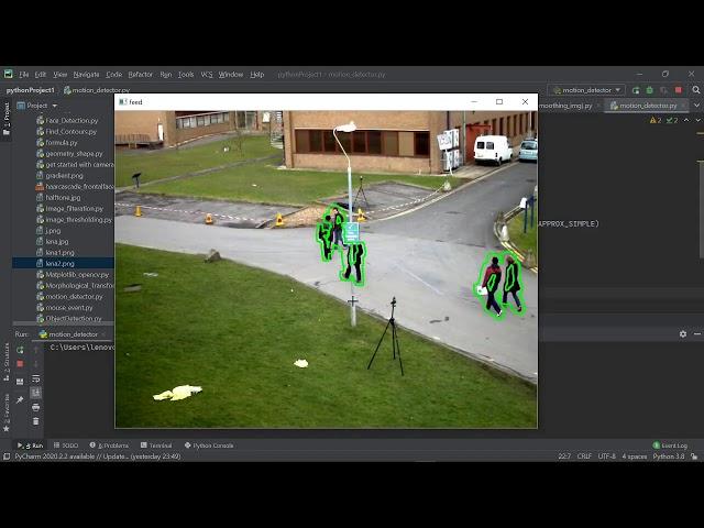 Motion Detection Using OpenCV & Python