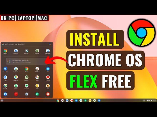 Chrome OS Flex Install on PC & Laptop (How to) | Download | 2024