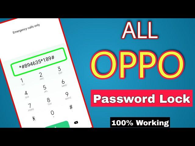 All Oppo Reset Password How to fix forgot lockscreen Password Any oppo Phone || Password Unlock Oppo