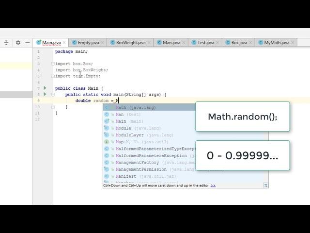 27. Java methods string.format, toString and random