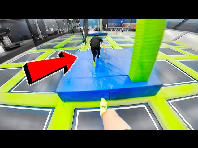 PARKOUR IN A TRAMPOLINE PARK. CAUGHT BY POLICE. PAID A FINE.