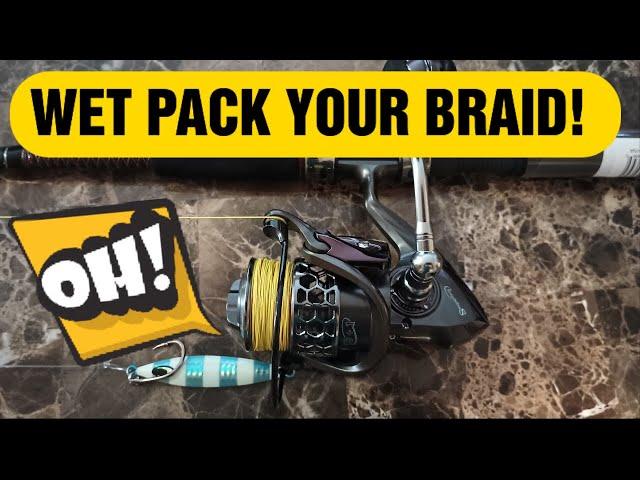 HOW TO SPOOL A SPINNING REEL WITH BRAIDED LINE! EASY, STEP BY STEP