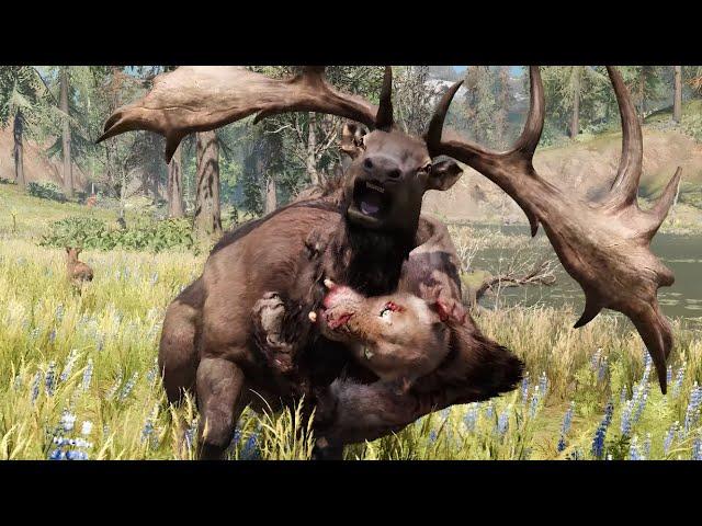 Bloodfang Sabretooth Vs All Animals - Far Cry Primal 4K 60 FPS (Max Settings)