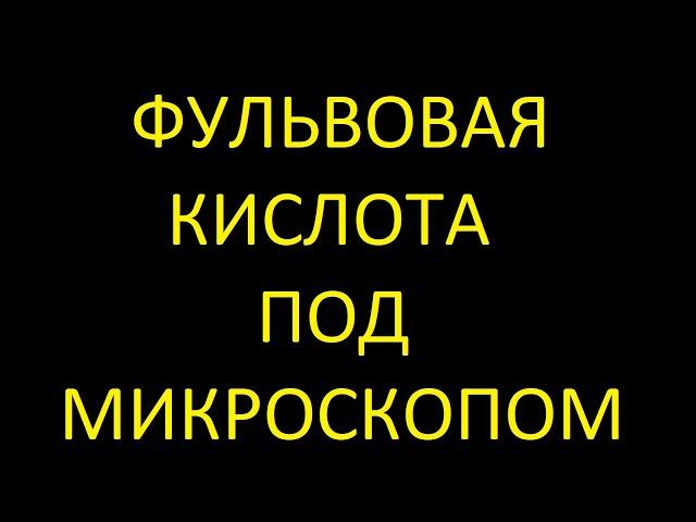 Как кровь реагирует на фульвовую кислоту. Врач про фульвовую кислоту. Фульвовая кислота