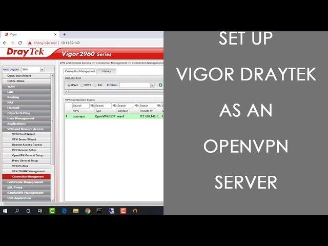 How to configure OpenVPN server on Vigor Draytek