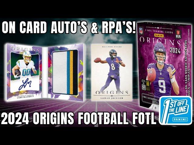 AWESOME BOX! 2024 Panini Origins Football FOTL Review!