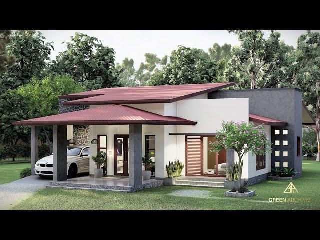 Sri Lankan 4 Bedroom Single Storey House Design