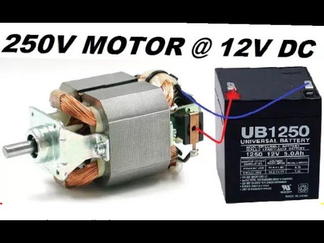 How to run a 220v mixer motor to run a 12v into dc