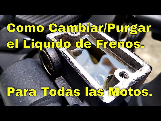 Cambio de liquido de frenos en moto | Purgando el sistema