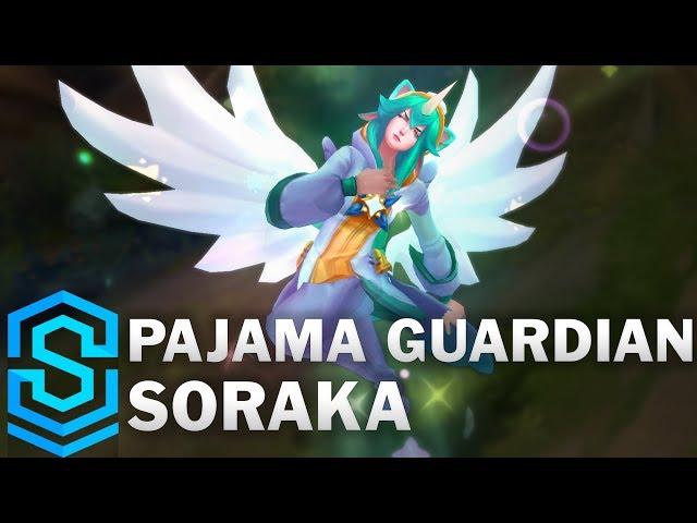 Pajama Guardian Soraka Skin Spotlight - League of Legends