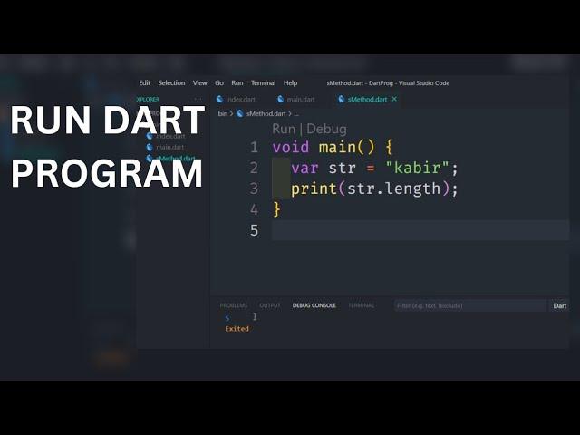 How To Run Dart Program In VSCode