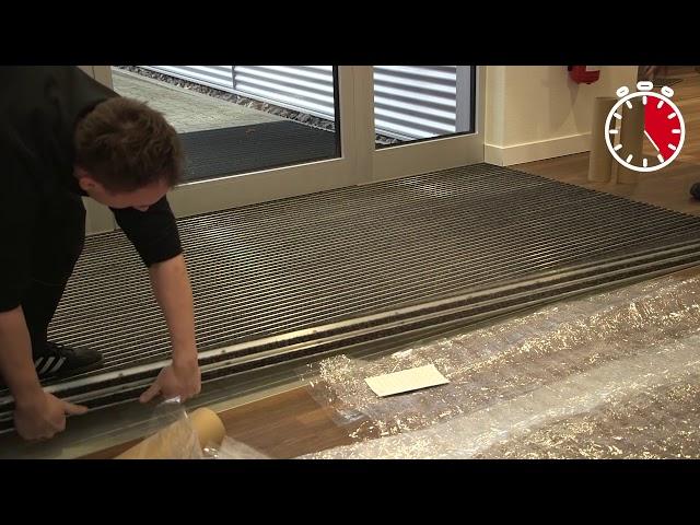 emco entrance matting installation in 30 seconds