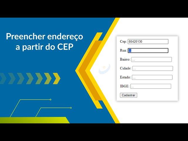 Como preencher endereço a partir do CEP com JavaScript