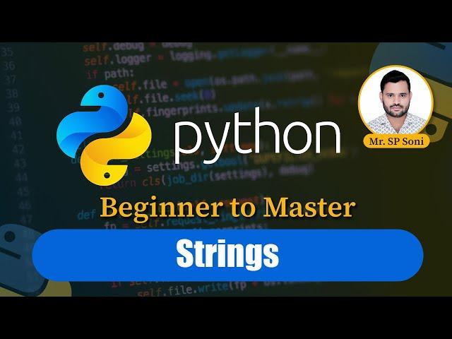 Ep-6, Strings in Python