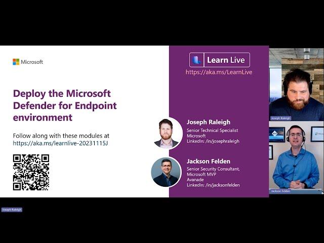 Learn Live: Deploy the Microsoft Defender for Endpoint environment | BRK410LL