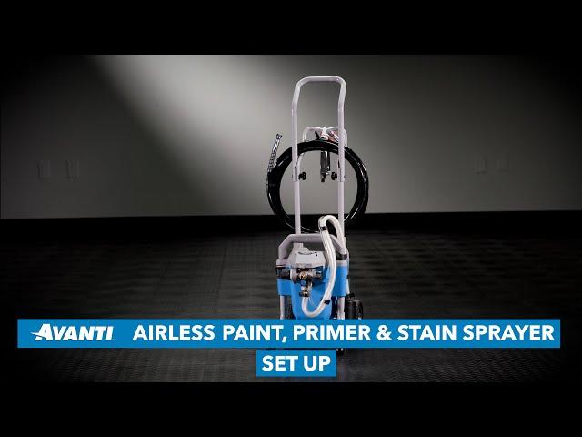 Avanti Airless Paint, Primer, & Stain Sprayer Kit Set Up