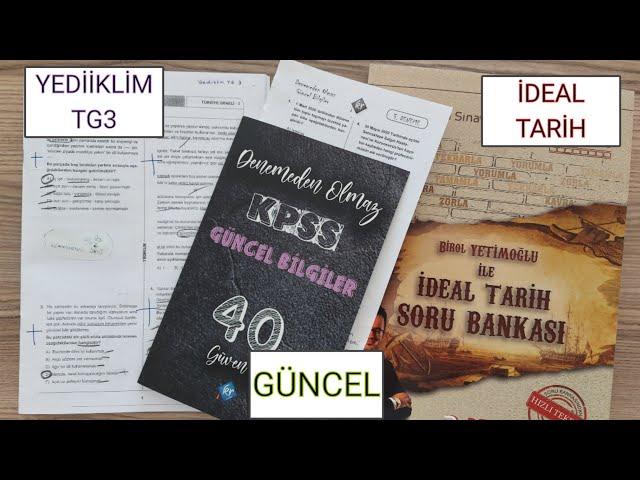 YEDİİKLİM GY/GK TG3 (2020) & GÜNCEL & TARİH