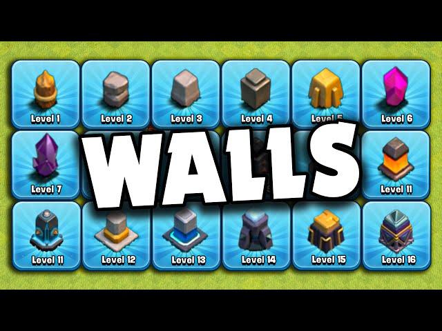 Ranking EVERY Wall in Clash of Clans #tierlist