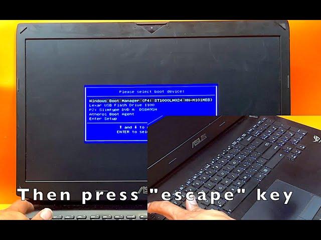 ASUS Laptop BOOT Menu Bios Settings | Secure BOOT | Boot from USB