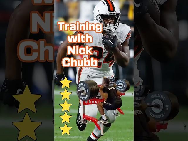 Training with Nick Chubb #athlete #football #nfl #sports #workout #fitness #trackandfield