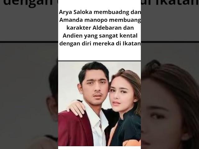 Arya Saloka dan Amanda Manopo buang karakter Aldebaran dan Andien#shorts