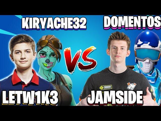 JAMSIDE И DOMENTOS ИГРАЮТ ПРОТИВ LETW1K3 И KIRYACHE32 2НА2 БОКСФАЙТ