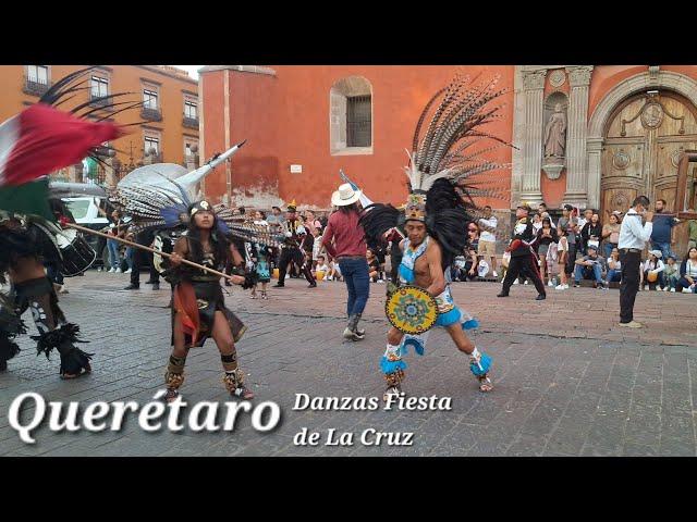 Danzas Concheros Fiesta de La Cruz 2024, Querétaro, México