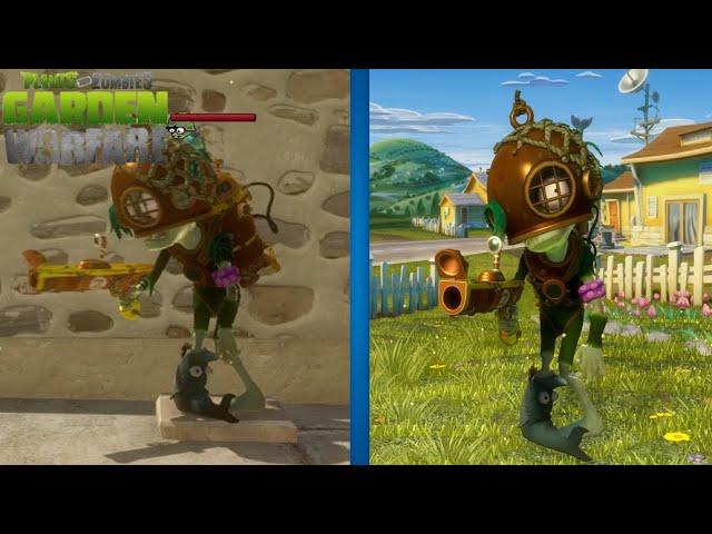 Gameplay with Scuba Soldier (Mod) | Plants vs Zombies Garden Warfare 1